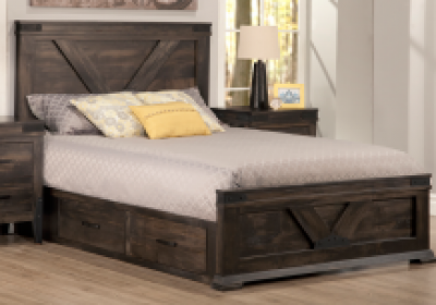 Chattanooga Storage Bed With Low Footboard New